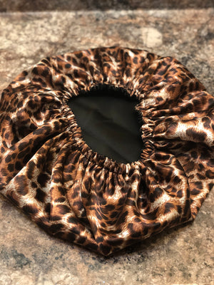 Silky Leopard Bonnet